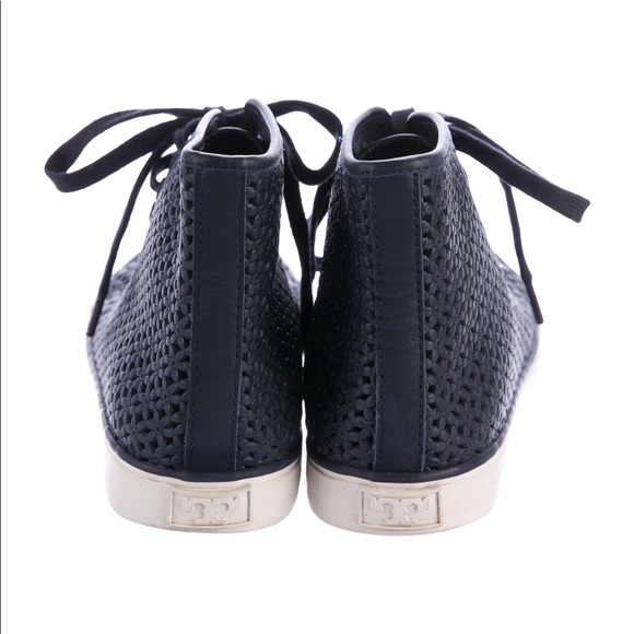 Tory Burch Laser cut out high top sneakers 7.5 - Picture 4 of 8